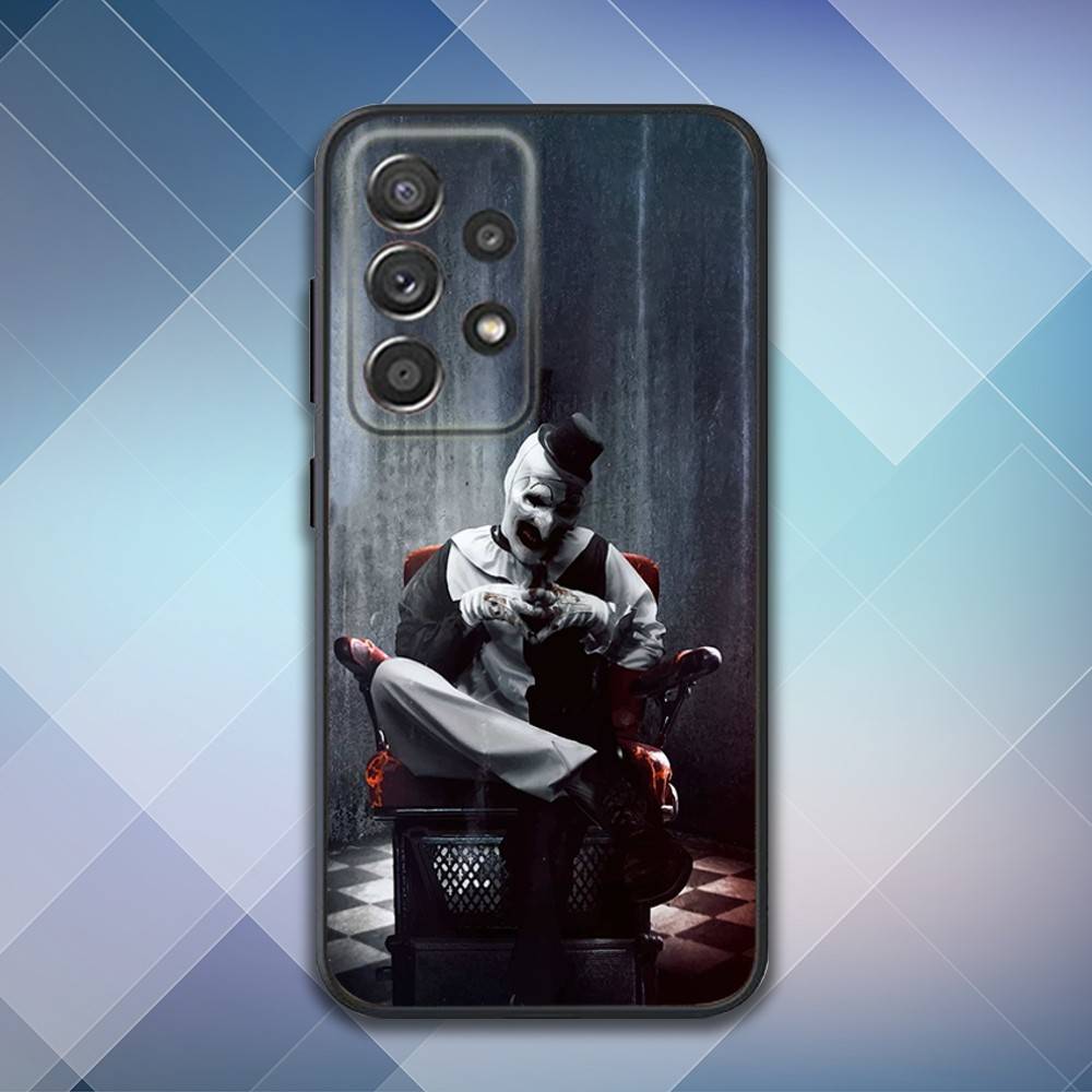 Art the C-Clown Horror Phone Case For Samsung S25,S24,S21,S22,S23,S30,Ultra,S20,Plus,Fe,Lite,Note,10,9,5G Black Cover