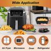 Non-Stick Air Fryer Silicone Liner Tray Reusable Baking Mat for Most Air Fryers Ovens Microwaves Baking Airfryer Accessories