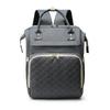 Solid Color Mommy Bag Large Capacity Maternity Travel Bag Portable Diaper Backpack  Women
