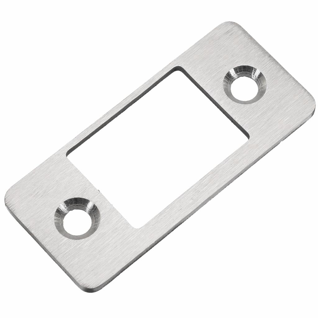 Riegel-Reparaturblech Riegel-Schließbleche Haussicherheit Edelstahlkonstruktion Für Türrahmenreparatur Silber, Schwarz