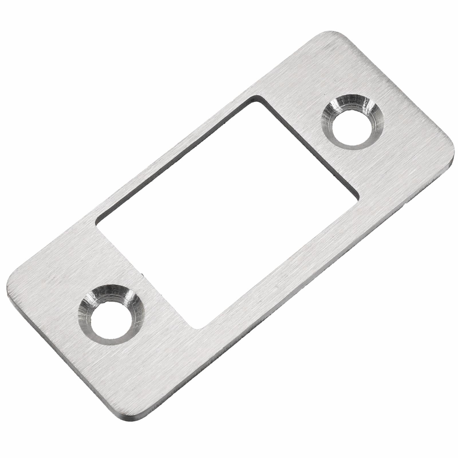 

Deadbolt Repair Plate DeadBolt Strike Plates Home Security Stainless Steel Construction For Door Frame Repair Silver, Black