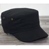 Canvas breathable military hat big head circumference flat top hat couple model women's hat casual fashion men's hat green middle-aged