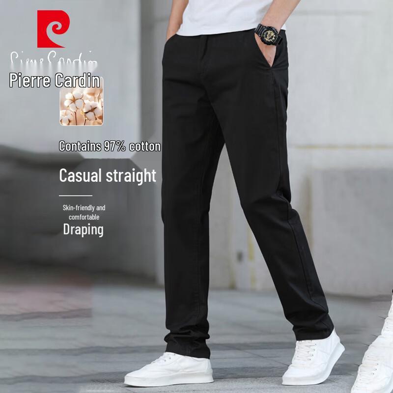

Pierre Cardin Men s Summer Cotton Straight Fit Casual Pants 32