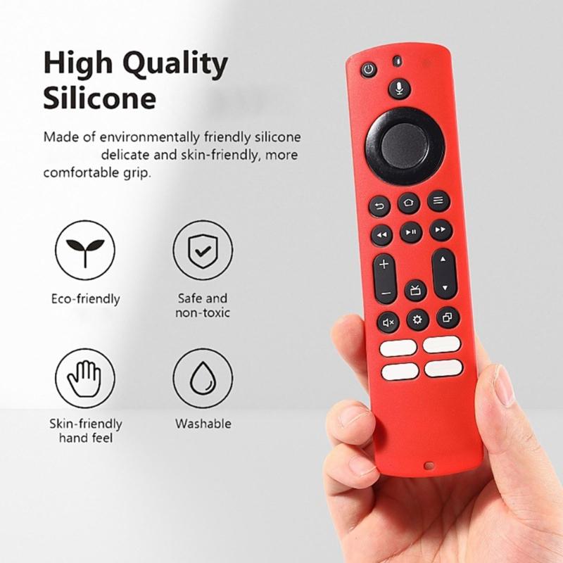 Protective Silicone Case for frie TV4 Remotes Shell Ensures Full Safety Against Drop Dust for Family Environment