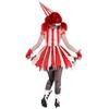 Halloween New Adult Clown Costume Circus Soul Clown Red Dress Stage Performance Costume