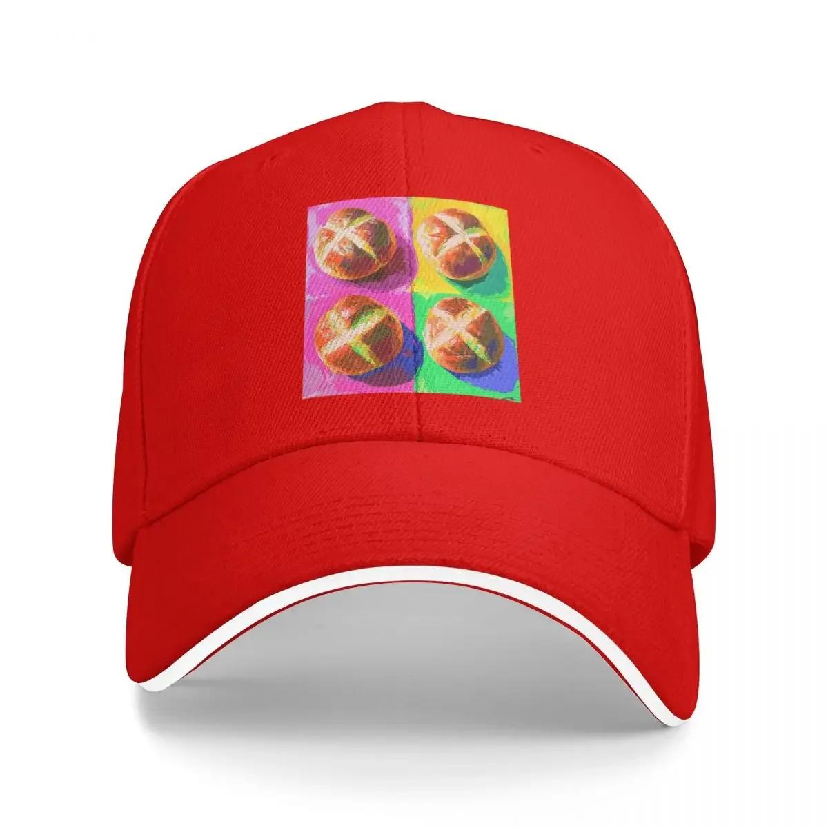 Hot Cross Buns Pop Art Baseball Cap Kids Hat western Hat Sports Cap Hats Women Unisexs