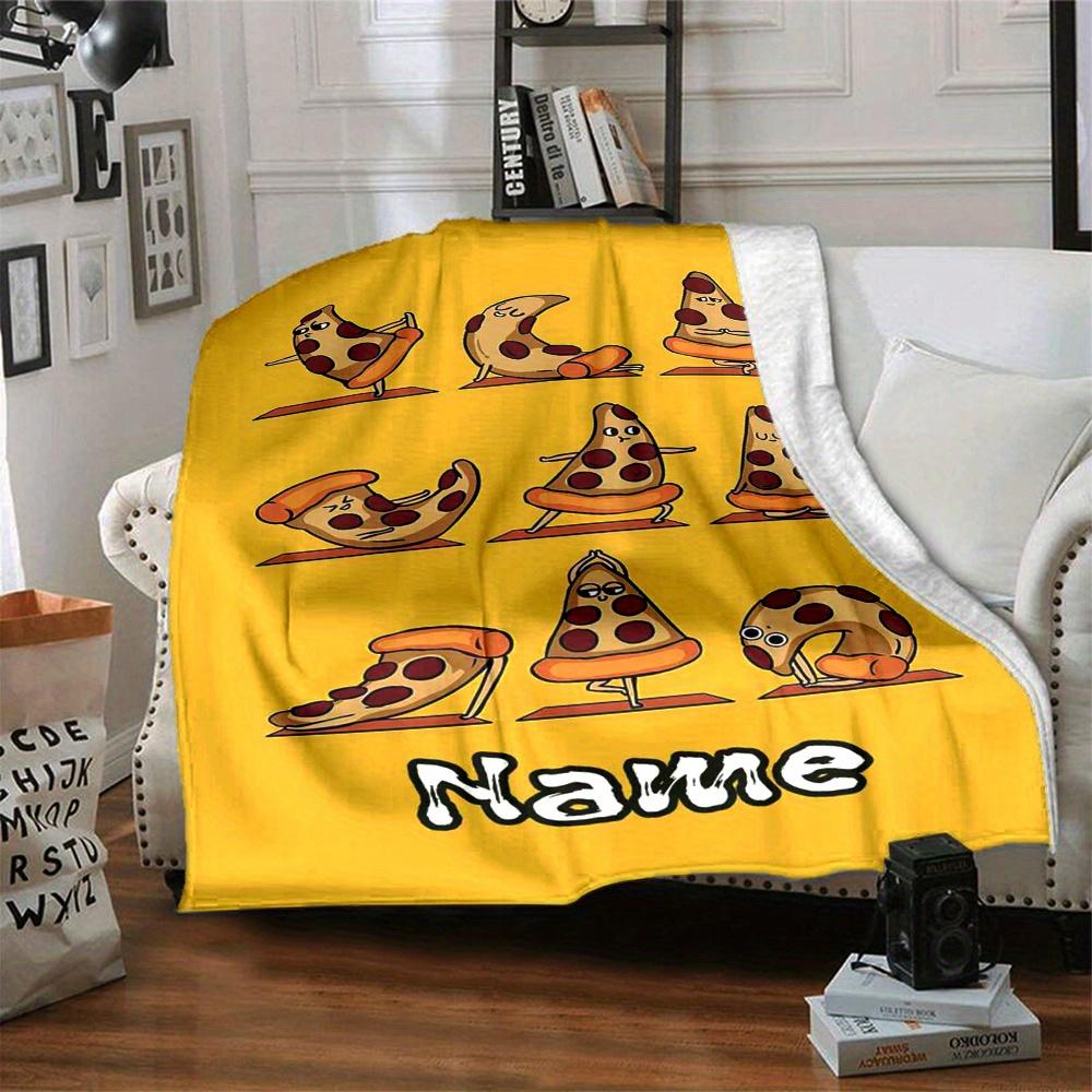 Pizza Yoga Home Blankets Comfortable Soft Lightweight Multiseasonal Blanket For Picnics Sofas Offices Beds Living Rooms Perfect Gift For Friends And
