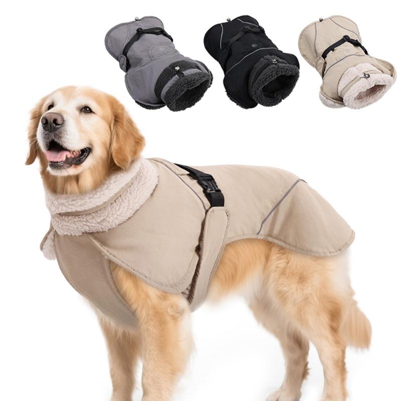 Winter Proof Dog Clothes With Reflective Safety Strips And Breathable Lining For Small Mediumed Large Dogs