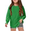 Children's Round-neck Pullover Long-sleeved Hollowed-out Girls' T-shirt Top