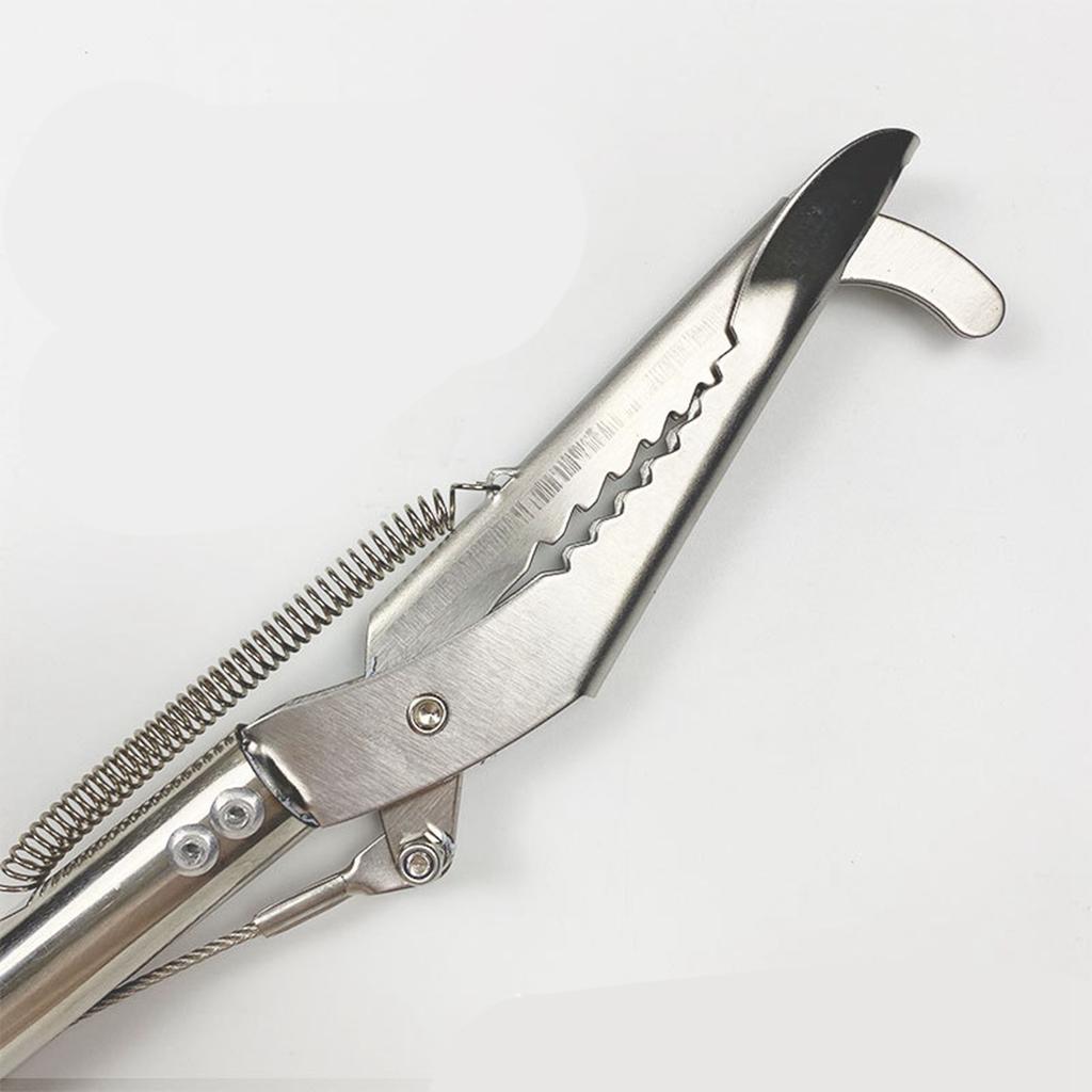 Stainless Steel Snake Grabber Thickened Elongated Collapsible Snake Tongs with Lock for Snakes Eels