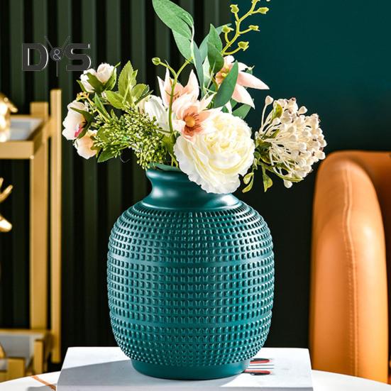 Vaso per fiori in plastica per interni ed esterni moderno portafiori veri secchi contenitore per composizioni floreali soggiorno camera da letto centrotavola decorazione