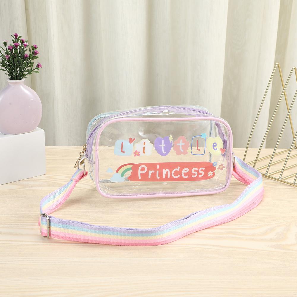 

Transparent Cosmetic Bag Travel Storage Bag Pattern Transparent Beach Bag High Value Ins Wind Large Capacity 21*12.5*8