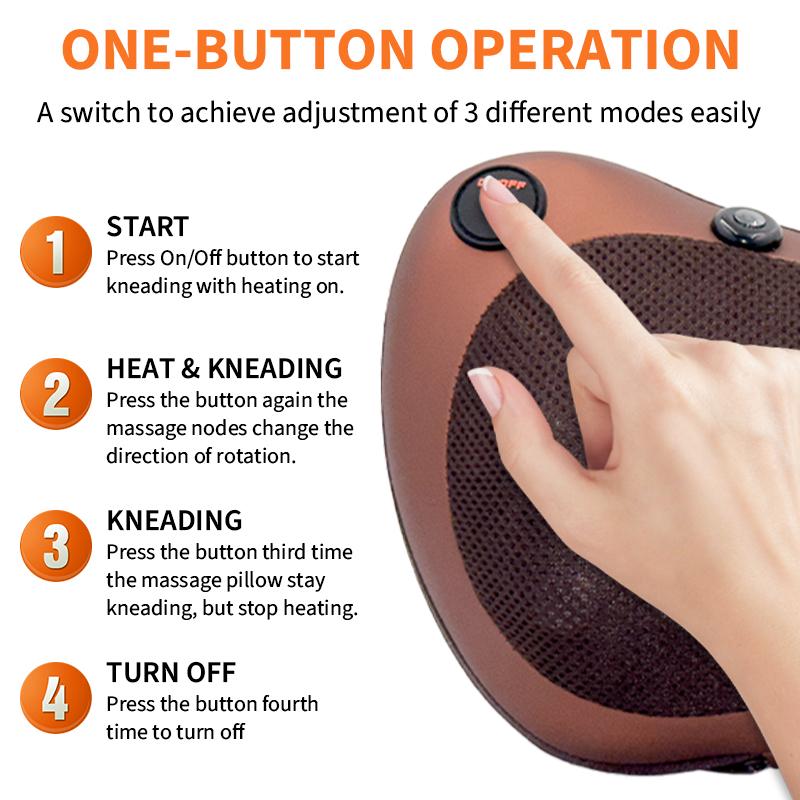 Electric Cervical Massager Neck Stretcher Pulse Hot Compress Vibration Massage Spine Support Massager Neck Traction Relax Pillow