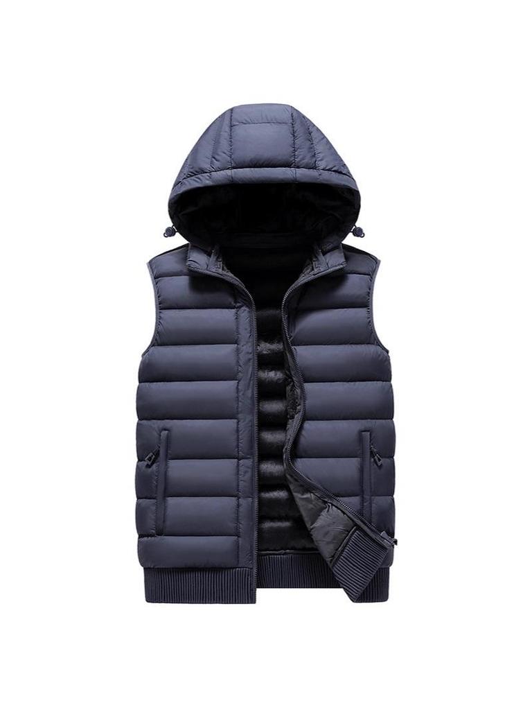 Men's Winter Thick Down Cotton Sports Vest Sleeveless Jacket 2025