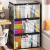 Storage Box Bookcase Foldable Classroom Book Loading and Sorting Box Student Transparent Book Storage Box Book Storage Bag