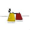 Bicolor Cowbell Double Mounted Bell Knocker Drum Part Percussion Instrument Noise Maker with Mount