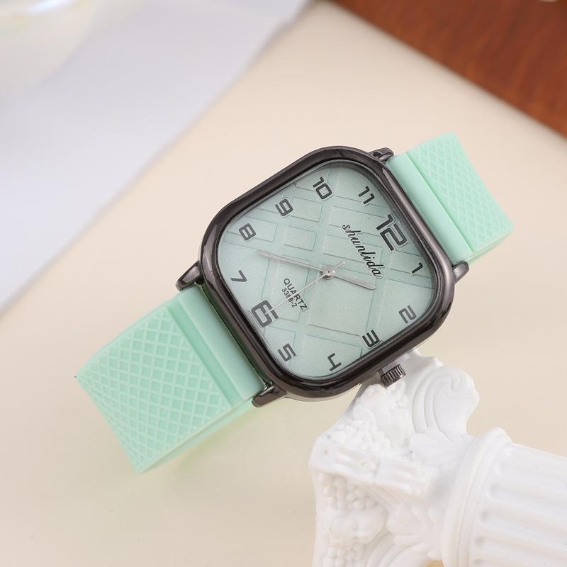 Silicone Tape Casual Women'S Watch Fashion Versatile Light Luxury Temperament Student Quartz Watch Women