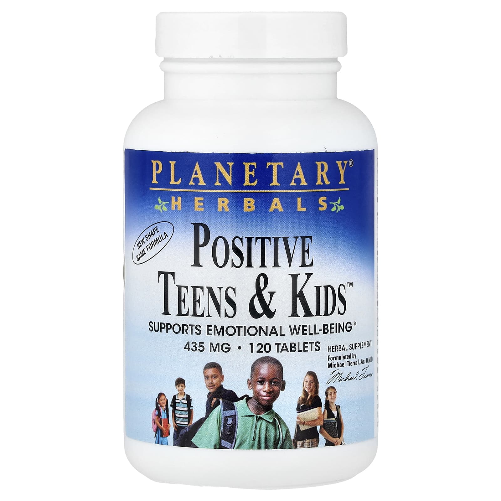 

Planetary Herbals, Positive Teens & Kids™, 120 Tablets