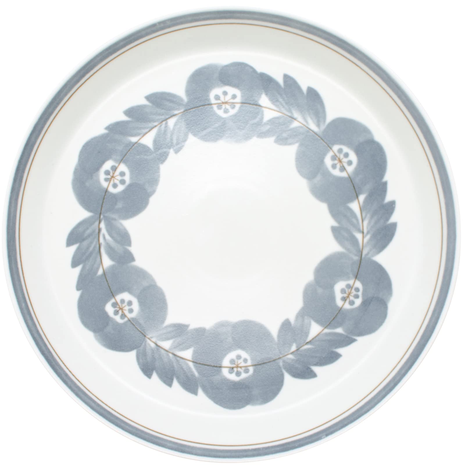 

Aito Approximately Microwave and Dishwasher Mino Made in Product Number 111093 Blossom Plate, Medium, 20cm, Lightweight, Gray, Safe, Ware, Japan, серый