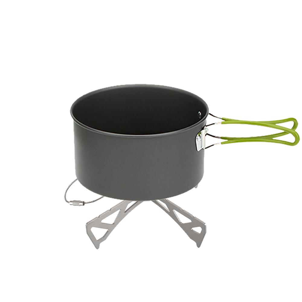 Lixada Outdoor Portable Mini Stove Rack Titanium/Stainless Steel Cross Stand Stove Bracket Pot Rack Steaming Rack for Reactor