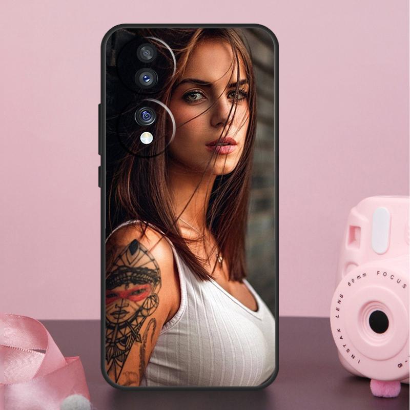 Sexy Tattoo Girl Case For Honor 90 70 50 10 Magic 5 Lite Magic 6 Pro X7 X8 X9 X6a X7a X8a X9a X9b X8b Cover