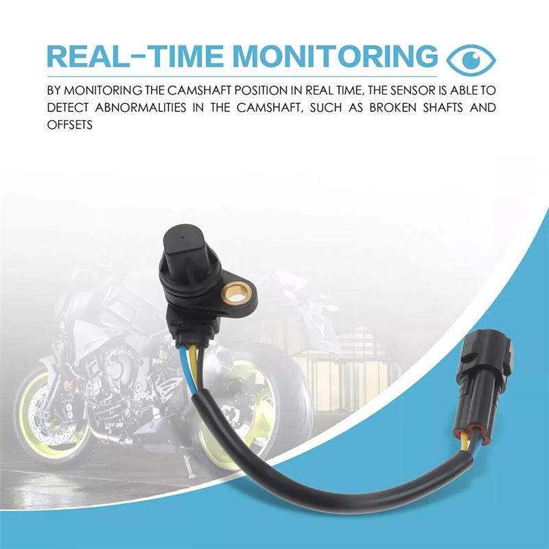 

5VY858960200 Motorcycle Cam Position Sensor For Yamaha YZF-R1 YZF-R6 YZF-R1M MT-10 FZ8-SA FZ8-S FZ8-NA FZ1-SA 2013-2019-Y79A чорний