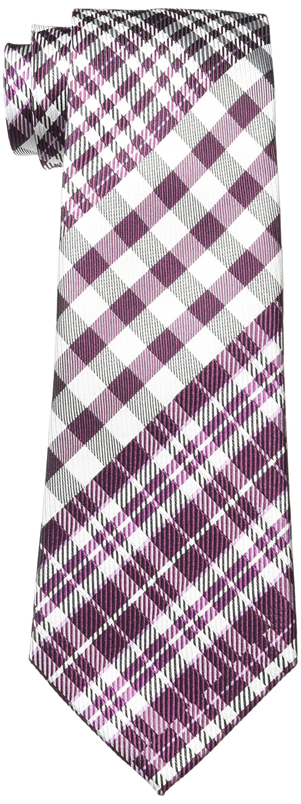 [New Yorker Blue] Checkered Necktie NB913925 Wine Brand Necktie Traditional Gift