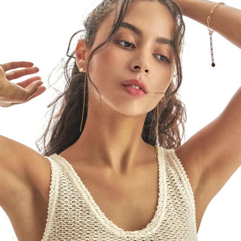 FITZGERALD LOVE Kulech Gold Drop Earrings