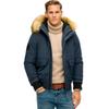 SUPERDRY Everest Puffer Jacket Full Zip with Hood Navy Blue
