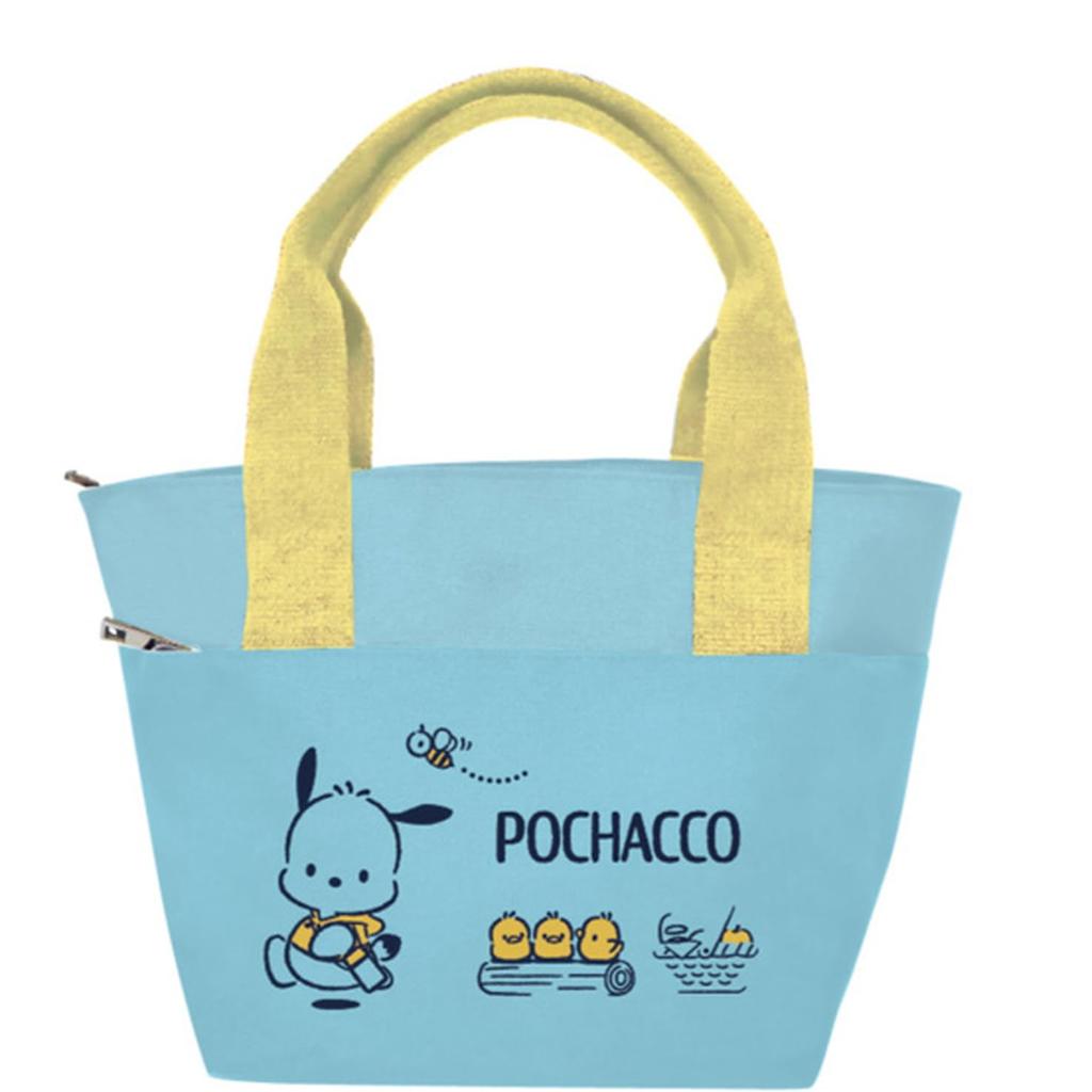K Company Sanrio Characters Pochacco Cooler Bag with Pocket, CPO6-PC, H18.5 x W33.5 x D16cm