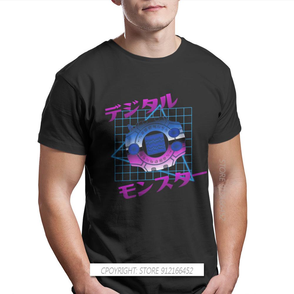 

80 S Digivice Crew Neck TShirt Digimon Agumon Tai Matt Gabumon Cool Adventure Anime Pure Cotton Original Men T-Shirts Fashion... S разноцветный