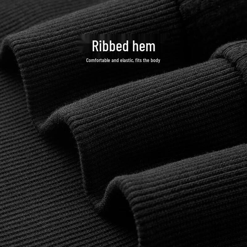 Shanshan Men's Ribbed Fleece-Lined Crew Neck Pullover