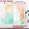 Flat Printing Curtains Without Rod Floral Gold Sparkle Design April Fools Is Day Festival Fashion Versatile Curtain Set Of 2 Made Polyester Washable