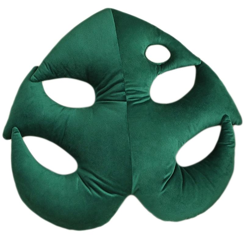 

Подушка с зеленым листом, моющаяся, для креативного украшения подушки, аксессуар для детской комнаты, декор детской комнаты