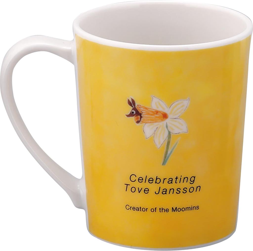 Moomin Tove Jansson Artwork Celebrating Moomin Papa Moomin Scandinavian Mug, 350ml, & Mama, Tableware, Goods, Yellow, MM8007-11