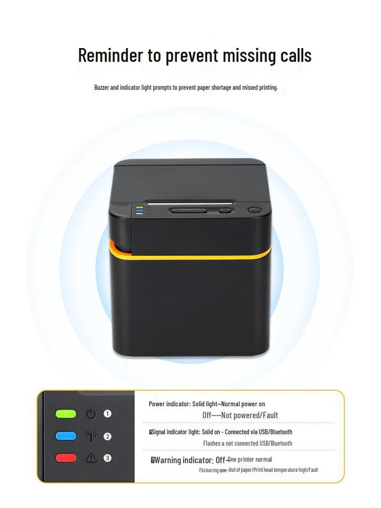 Youku 58E Bluetooth Thermal Receipt Printer for Supermarkets, Pharmacies, POS, and Takeaway Orders