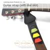 Baumwoll Folk-Gitarrengurt PU-Leder Reiner Baumwoll-Gitarrengurt Akustikgitarre