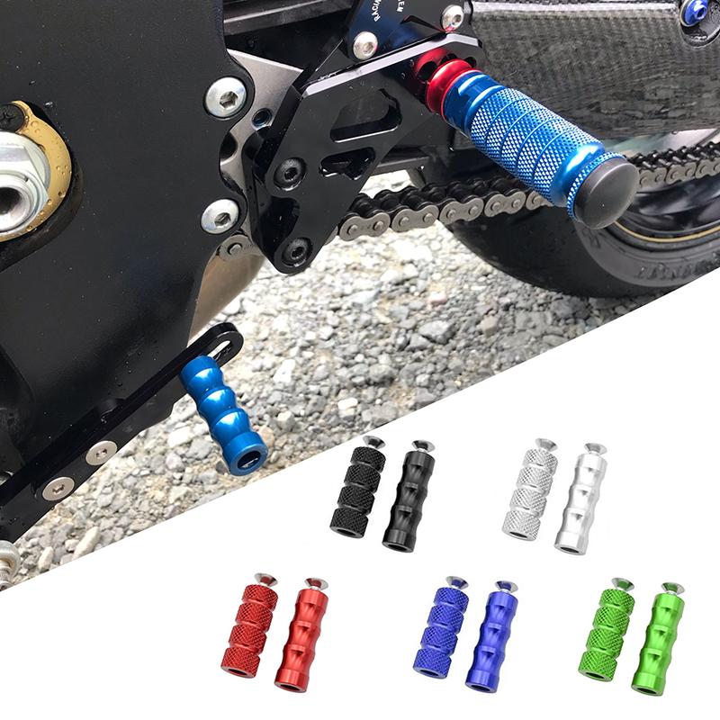 CNC Footrest Footpegs Fit Motorcycle with M6 Thread Shift Brake Lever for Aprilla BMW Honda Kawasaki Ducati Suzuki