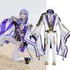 Anime Game Genshin Impact Ayato Kamisato Cosplay Costume Accessories Full Set - Coat Trouser Wig Uniform Men Suit Carnival Party Clothes Halloween