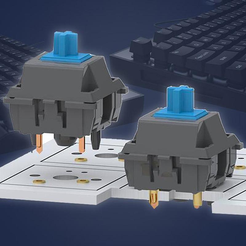 100Pcs Mechanical Keyboard And Mouse  Plug Socket For Mechanical Keyboard Pcb Soldering Reaming Pin Socket Parts