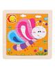 TOYS & TOTS 9Pcs Wooden Cartoon Animals Jigsaw Puzzle Learning Education Panel Kids Toys