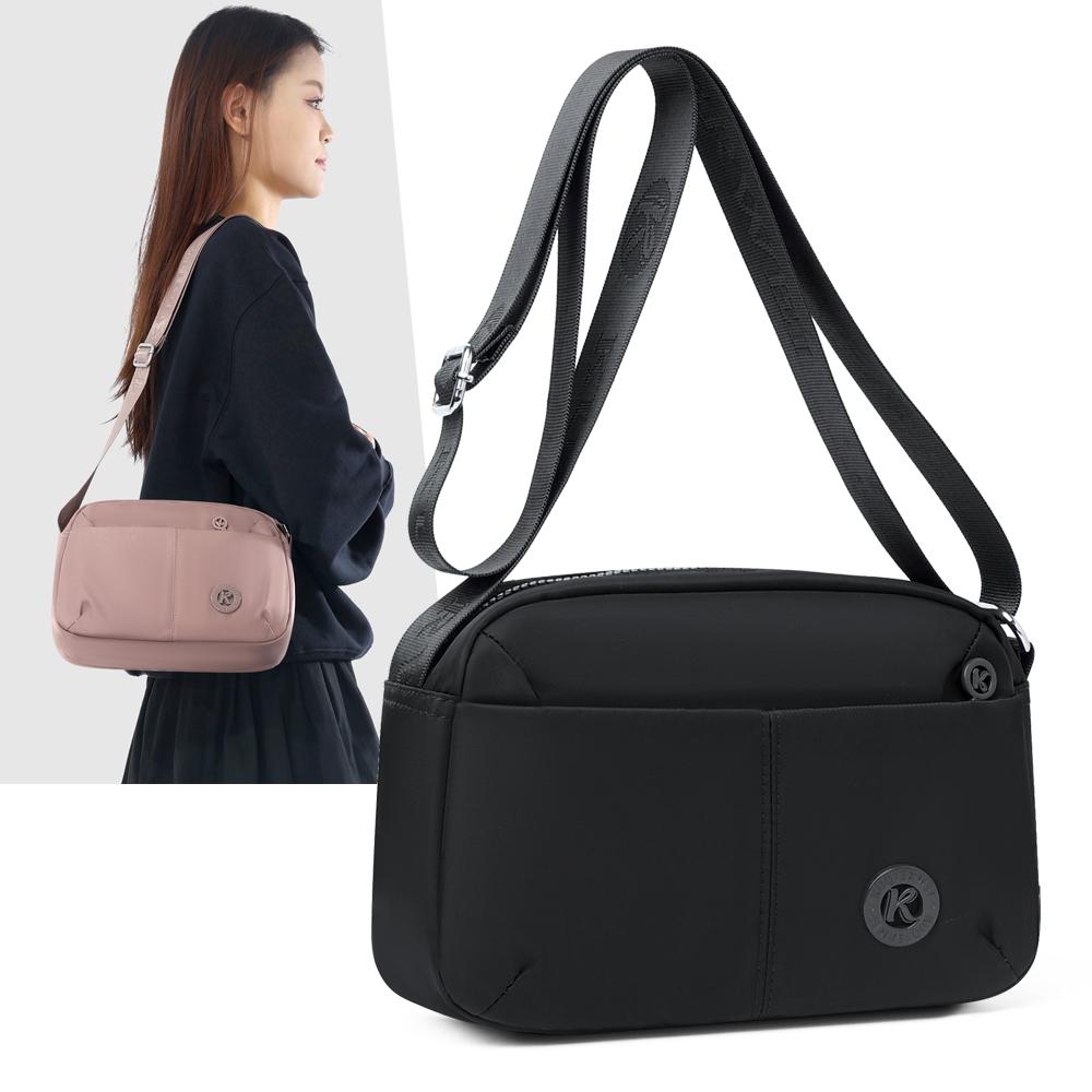 Lightweight Minimalist Multi-Layer Small Square Crossbody Bag Waterproof Phone Bag for Women Casual Simple Style
