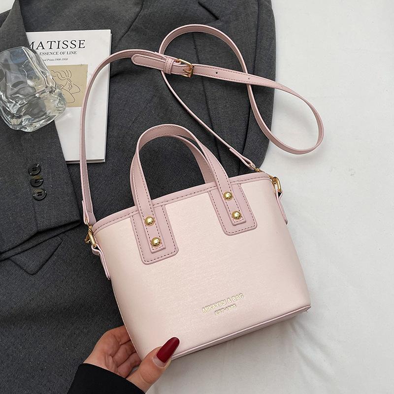 

Модный тренд 2025 года, нишевый дизайн с высоким чувством стиля, контрастные цвета, портативная сумка-ведро, универсальная, для通勤, темпераментная сумка-мессенджер для женщины