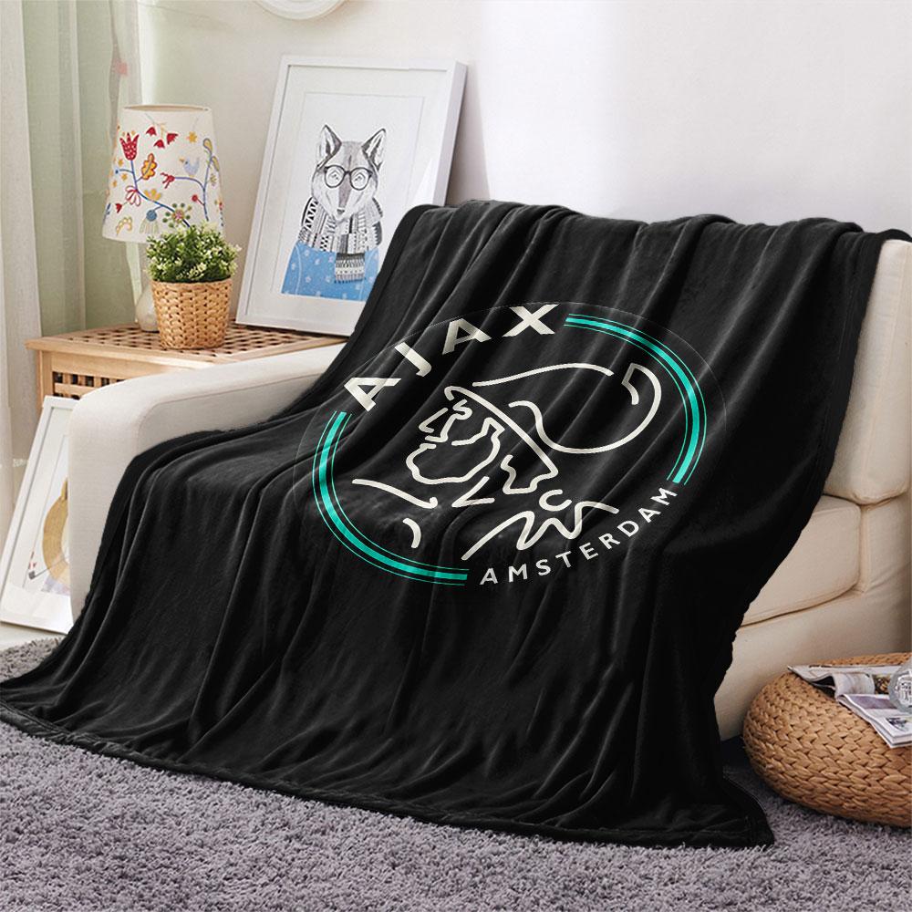 1PC AFC Ajax Patterned Flannel Blanket Suitable For All Seasons for Home Decor Warmth and Comfort Gifts Holiday Present