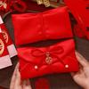 Chinese Style Brocade Red Envelope HongBao Bronzing Wedding Money Envelope Blessing Traditional New Year Money Bag