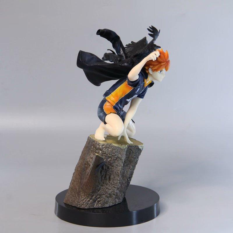 New Haikyuu Anime Figure Hinata Shoyo Kageyama Tobio Barefoot Squatting Crow Collectible Model Desktop Ornament Adult Gift