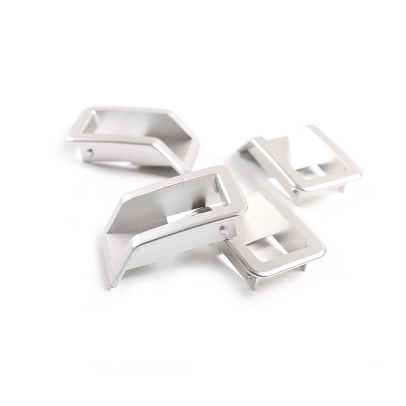 For Land Rover Defender 90 110 130 2004-18 Aluminum Alloy Car Internal Door Latch Outside Frame Handle Cover Trim Car Accessorie