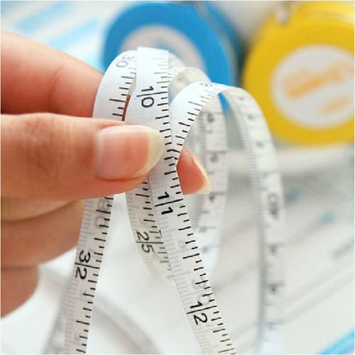 Tyou Spring Tape Measure Roll, Mini Flexible Measuring Tape, Retractable Automatic Measuring Tape with Keychain, 1 Piece