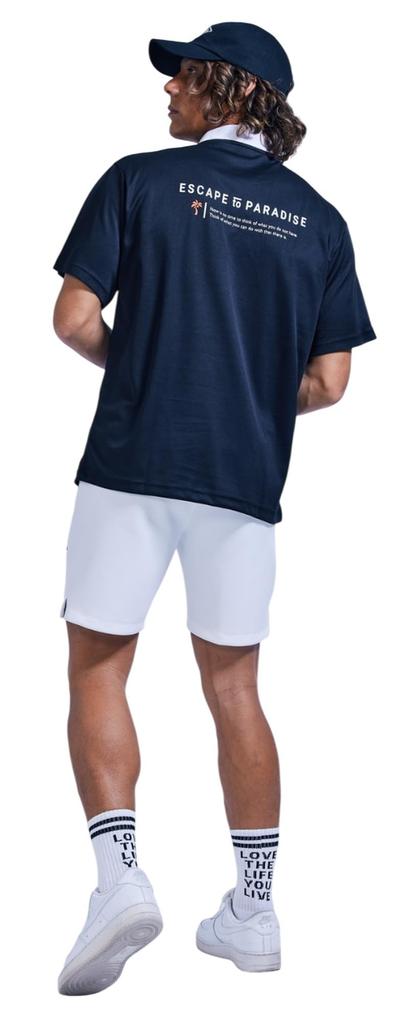 Rad Blue Golf Short Sleeve Mock Neck Shirt Dry Size 250209 Black Medium Men's (Basic Pique) -