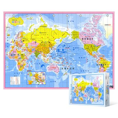 500-dielne puzzle - Mapa sveta, ktorá sa zmestí do vašej hlavy (Kórejská verzia), populárne kórejské puzzle